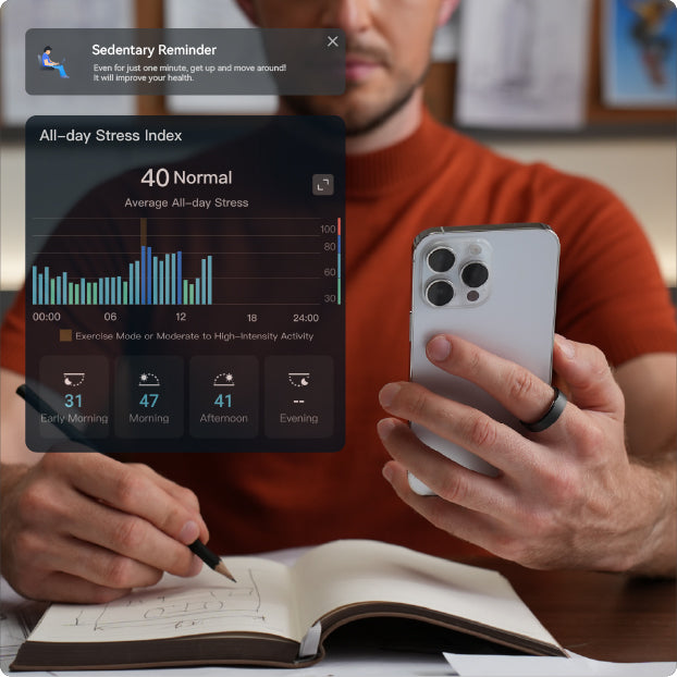 ringconn gen 2 smart ring for stress tracking